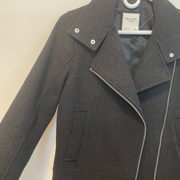 Abercrombie wool moto jacket - Picture 2 of 5